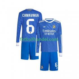 Barn Fotballdrakter Real Madrid Camavinga 6 Tredje 2025-26 Langermet